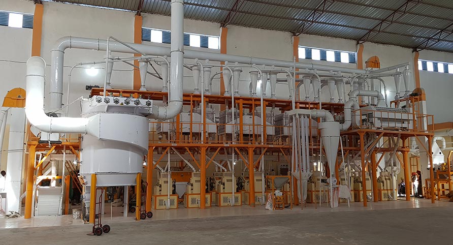 إثيوبيا 140TPD مصنع طحن القمح
